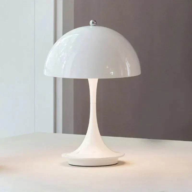 Dimmable & Wireless Flower Button Lamp - BloomGlow-White-Nora Luxe