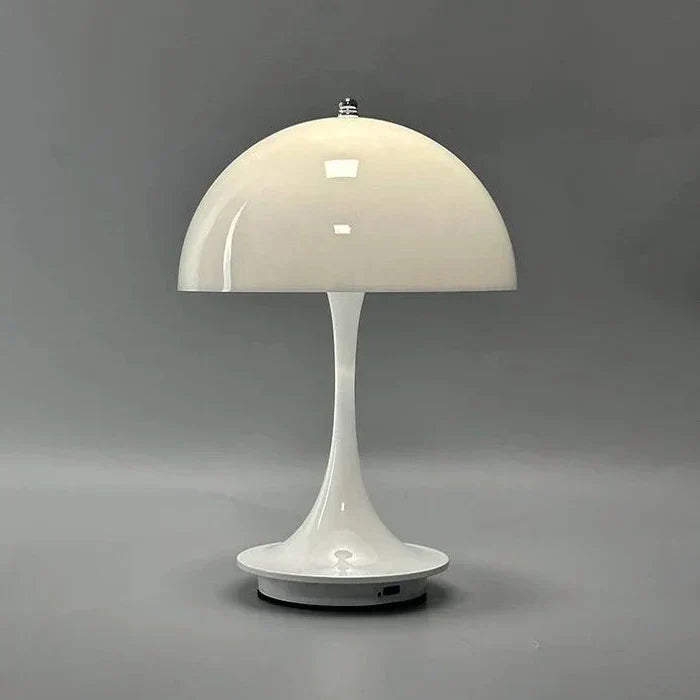 Dimmable & Wireless Flower Button Lamp - BloomGlow-White-Nora Luxe