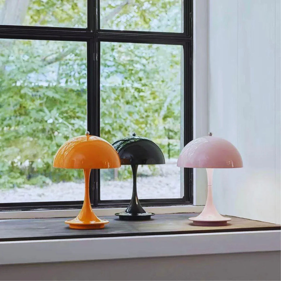 Dimmable & Wireless Flower Button Lamp - BloomGlow-White-Nora Luxe