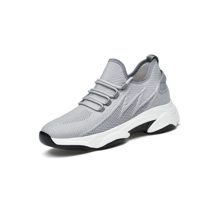 Discreetly stylish men's sneakers – MaxLift Boost-Gray +3.94″-4.5-Nora Luxe