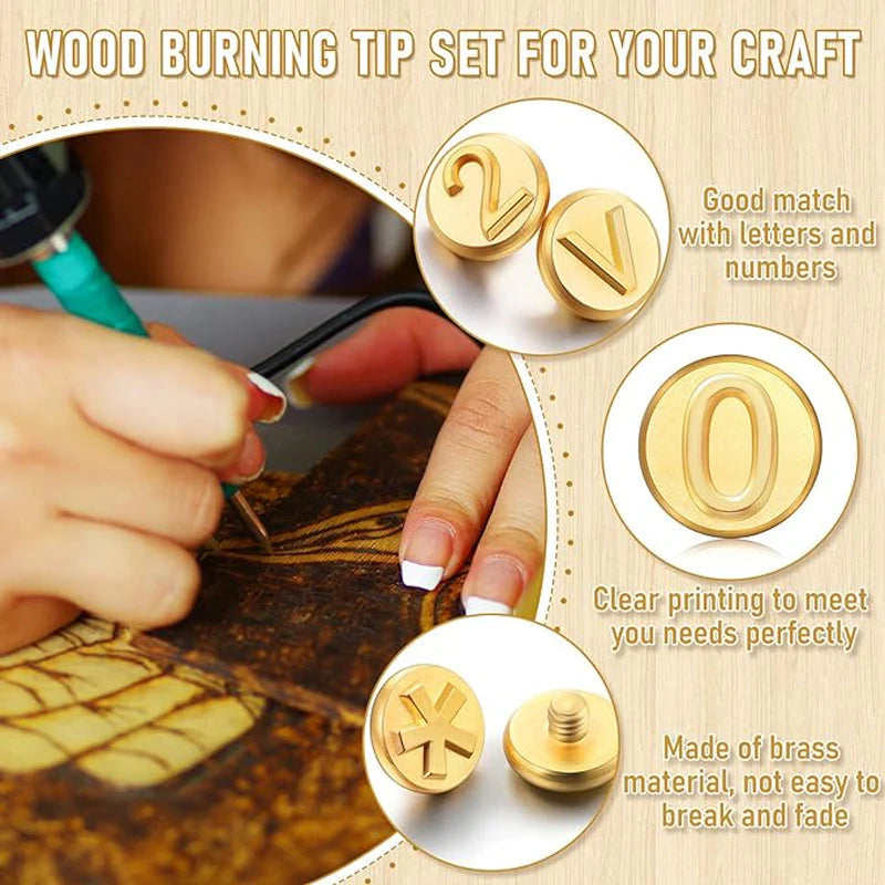 DIY Burner Engraving Kit – AlphaCraft-Brandpen + 28 Letters (including attachments)-Nora Luxe