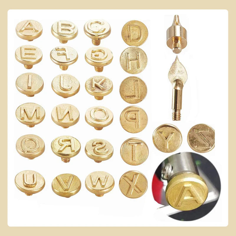 DIY Burner Engraving Kit – AlphaCraft-Brandpen + 28 Letters (including attachments)-Nora Luxe