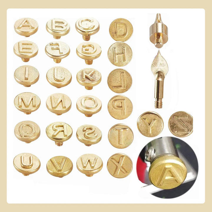 DIY Burner Engraving Kit – AlphaCraft-Brandpen + 28 Letters (including attachments)-Nora Luxe