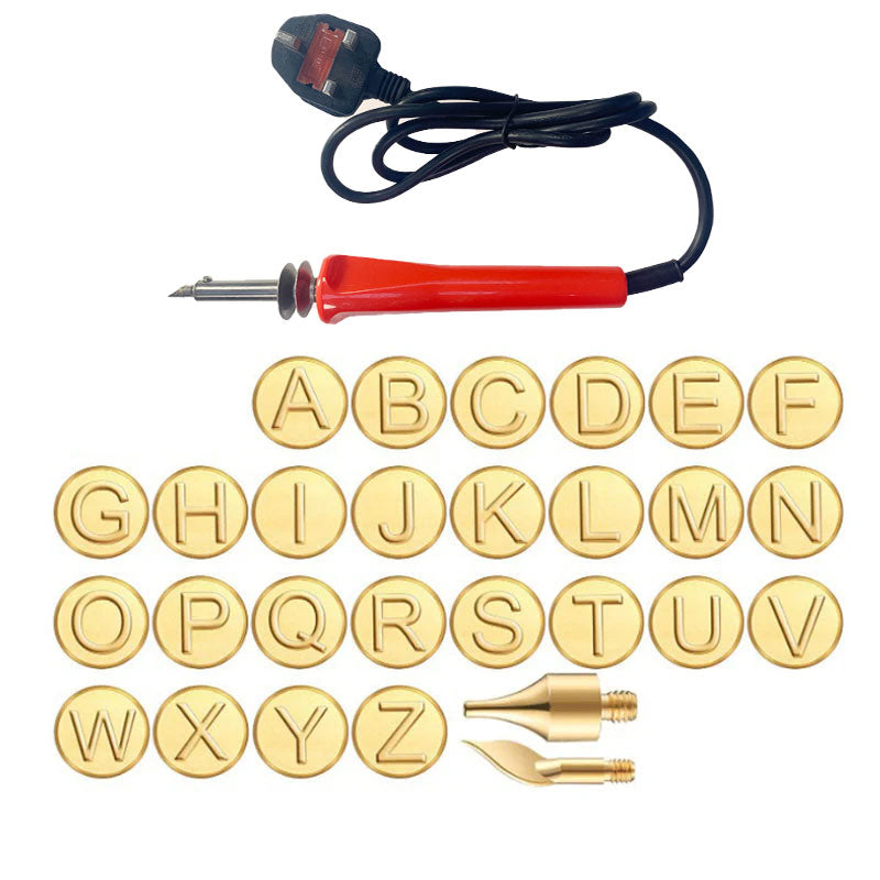 DIY Burner Engraving Kit – AlphaCraft-Brandpen + 28 Letters (including attachments)-Nora Luxe