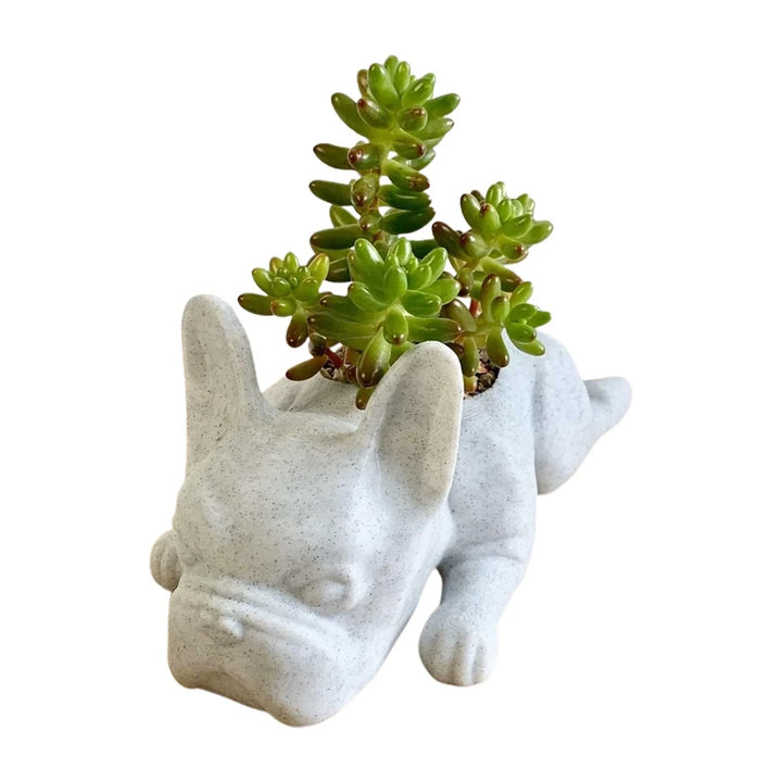 Dog Resin Succulent Planter - Buddy-Nora Luxe