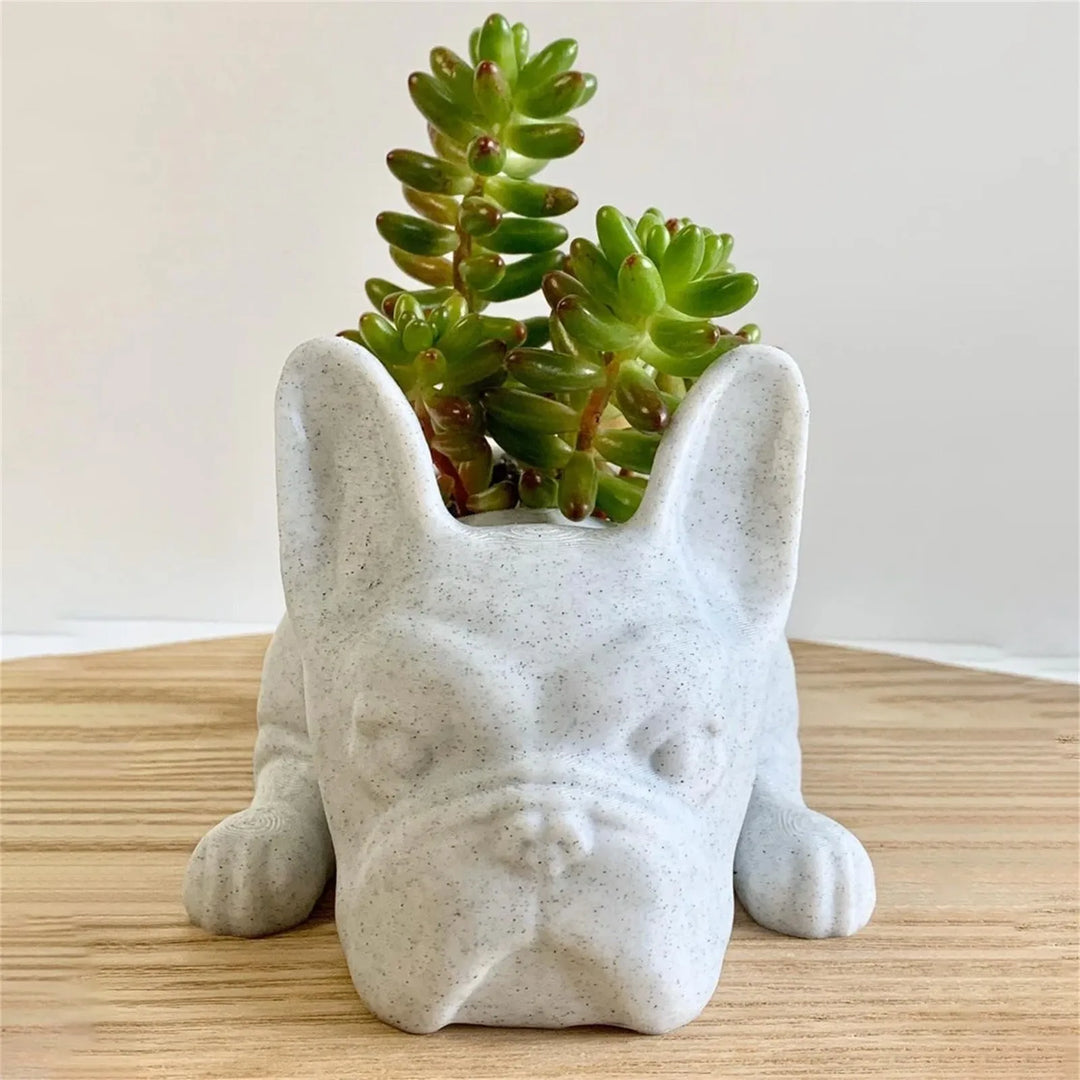 Dog Resin Succulent Planter - Buddy-Nora Luxe
