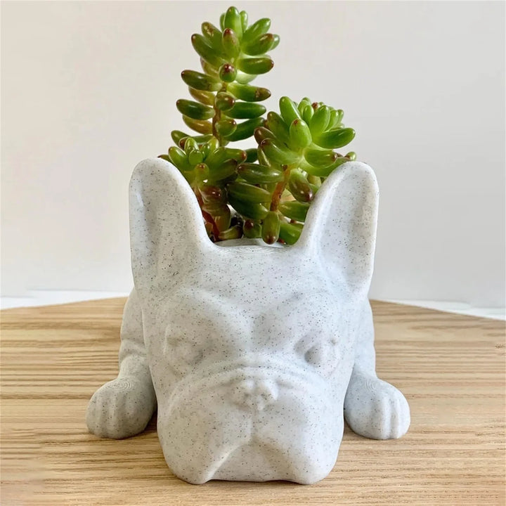 Dog Resin Succulent Planter - Buddy-Nora Luxe