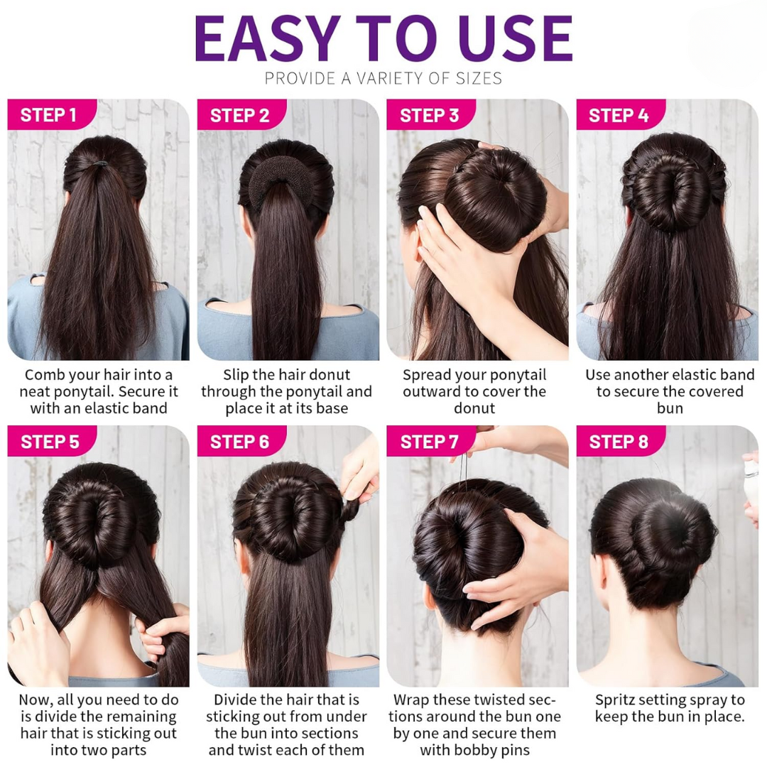 Donut Knot Maker Set – 7 Rings & Accessories-Chocolate-Nora Luxe