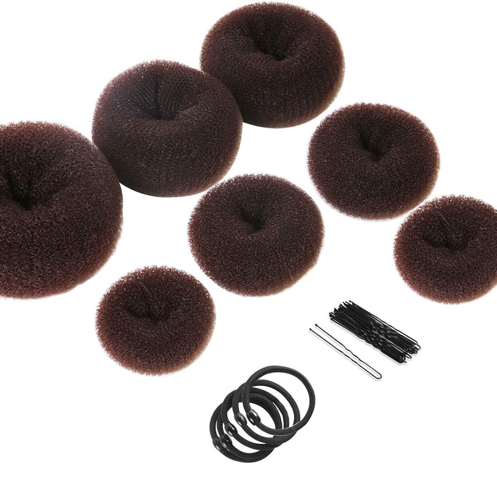Donut Knot Maker Set – 7 Rings & Accessories-Chocolate-Nora Luxe
