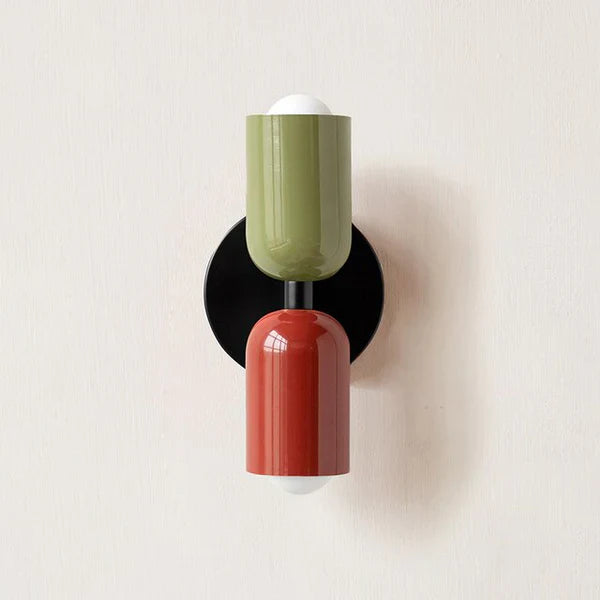 Double LED Wall Lamps - DualGlow-Green / Red-Nora Luxe