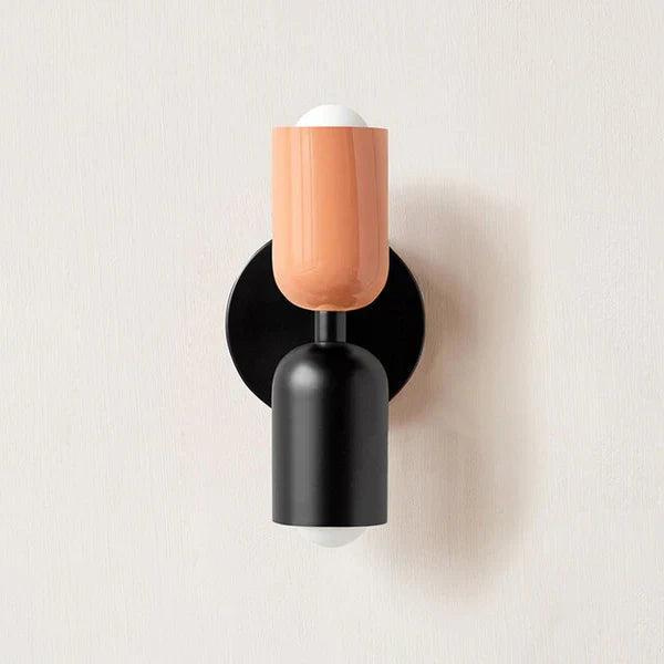 Double LED Wall Lamps - DualGlow-Pink / Black-Nora Luxe