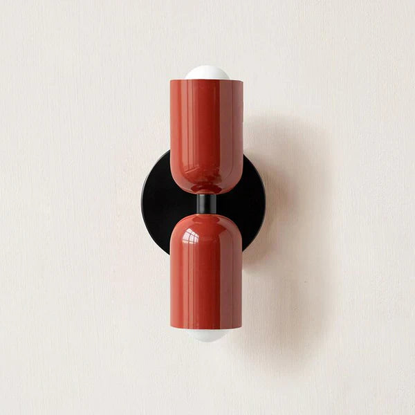 Double LED Wall Lamps - DualGlow-Red-Nora Luxe