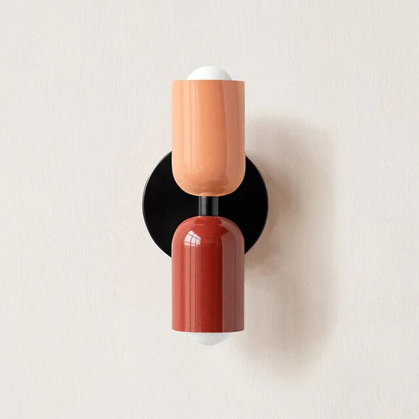 Double LED Wall Lamps - DualGlow-Red / Pink-Nora Luxe