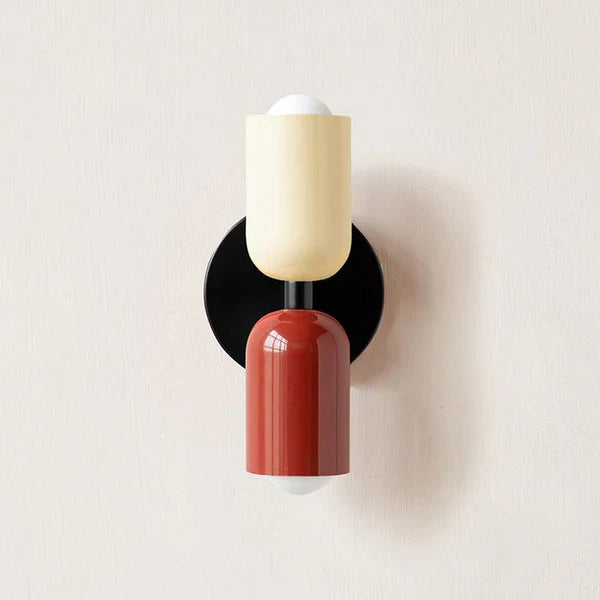 Double LED Wall Lamps - DualGlow-White / Red-Nora Luxe