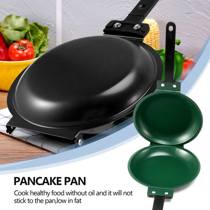 Double-Sided Non-Stick Pan - FlipMaster-Black-Nora Luxe