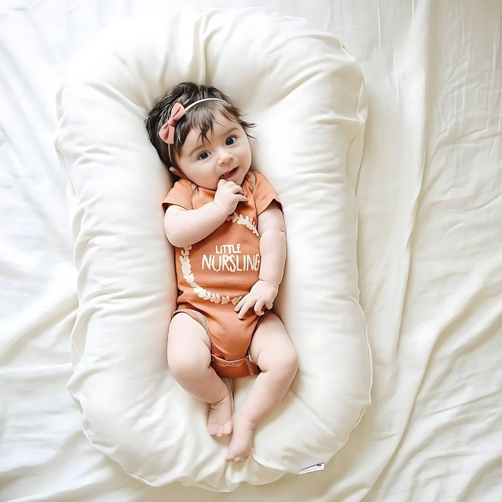 DreamNest Baby Pillow-Pink-Nora Luxe