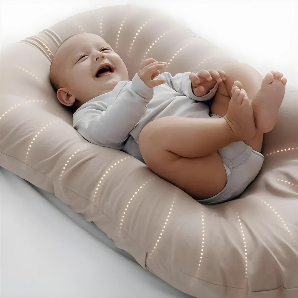 DreamNest Baby Pillow-Pink-Nora Luxe