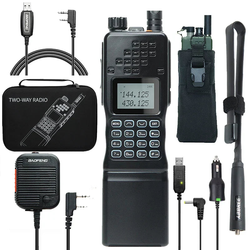 Dual-Band Walkie Talkie - CommGuard-Black Complete Set-Nora Luxe