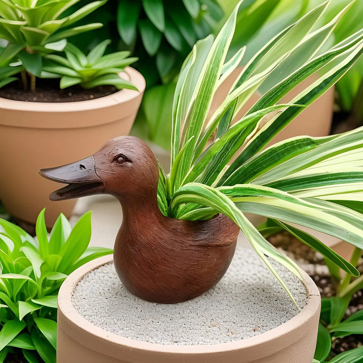 Duck Statue Flowerpot - QuackyPlanter-Nora Luxe