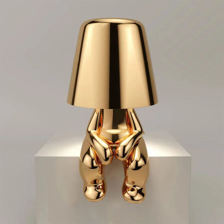 DudeLamp-Sitting Gold-Nora Luxe