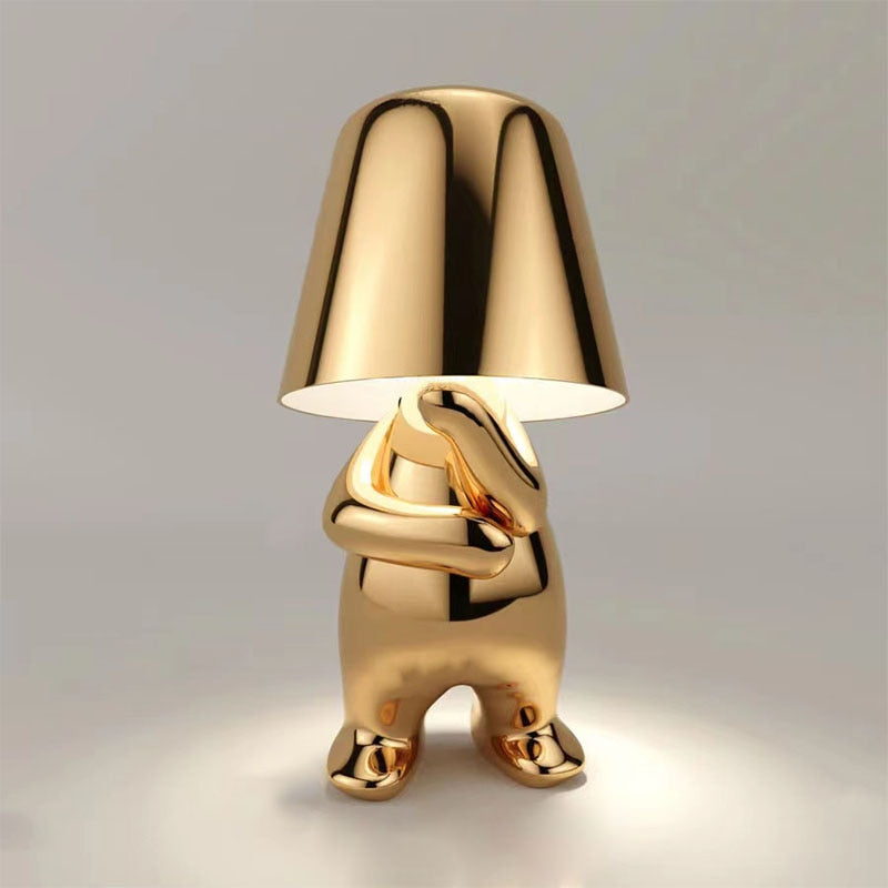 DudeLamp-Thinking in Gold-Nora Luxe