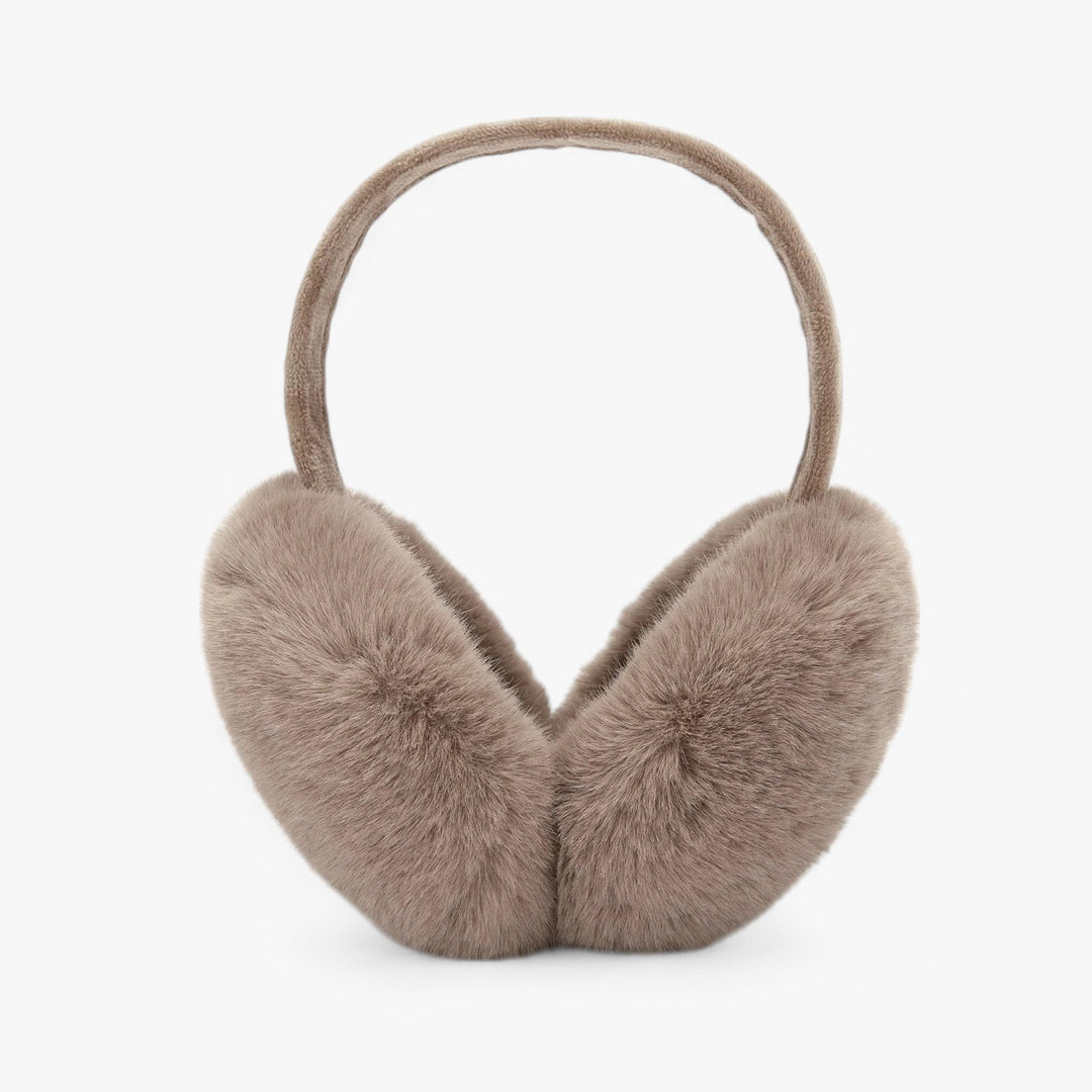 Ear warmers in faux fur | Winter Luxury and Warmth - Luna-Dark Brown-Nora Luxe