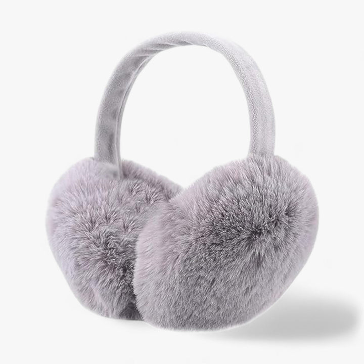 Ear warmers in faux fur | Winter Luxury and Warmth - Luna-Gray-Nora Luxe