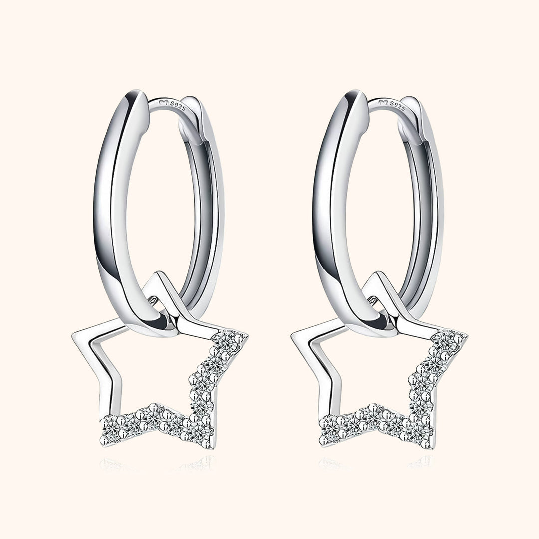 Earrings with Charms - Noëmi-Silver-Nora Luxe