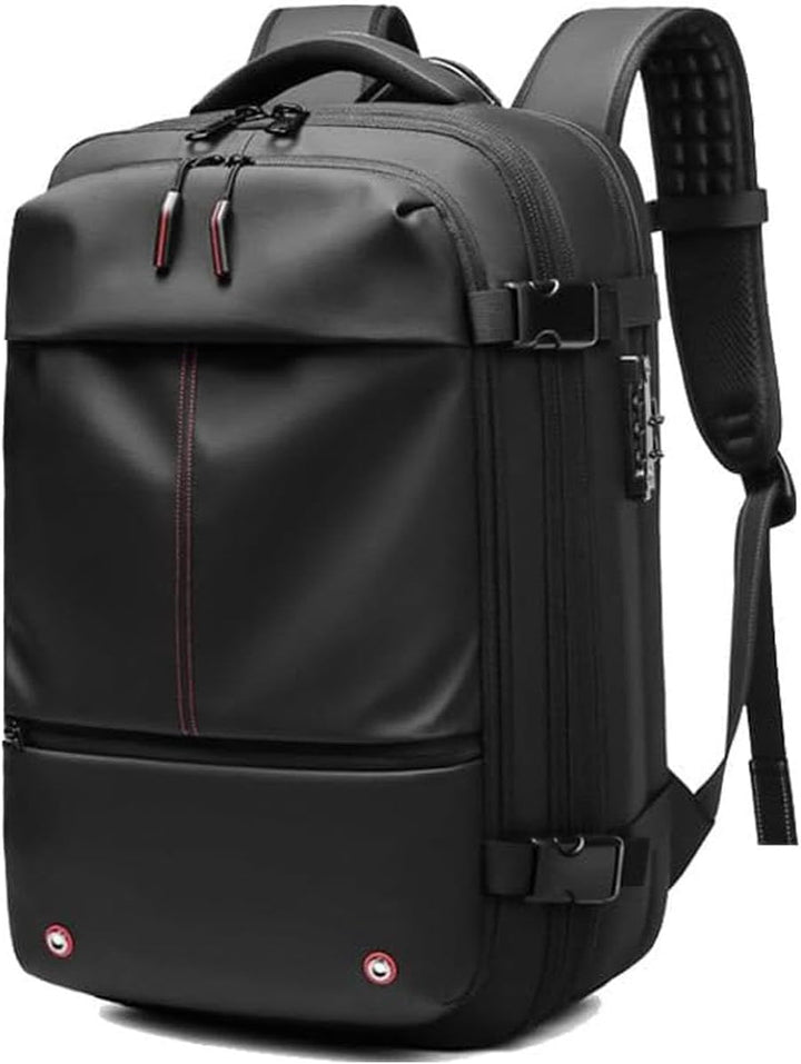 Expandable Compression Travel Backpack with Anti-Theft Lock & Wet Compartment