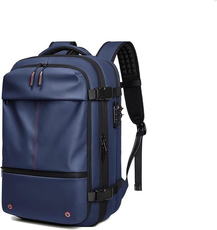 Expandable Compression Travel Backpack with Anti-Theft Lock & Wet Compartment