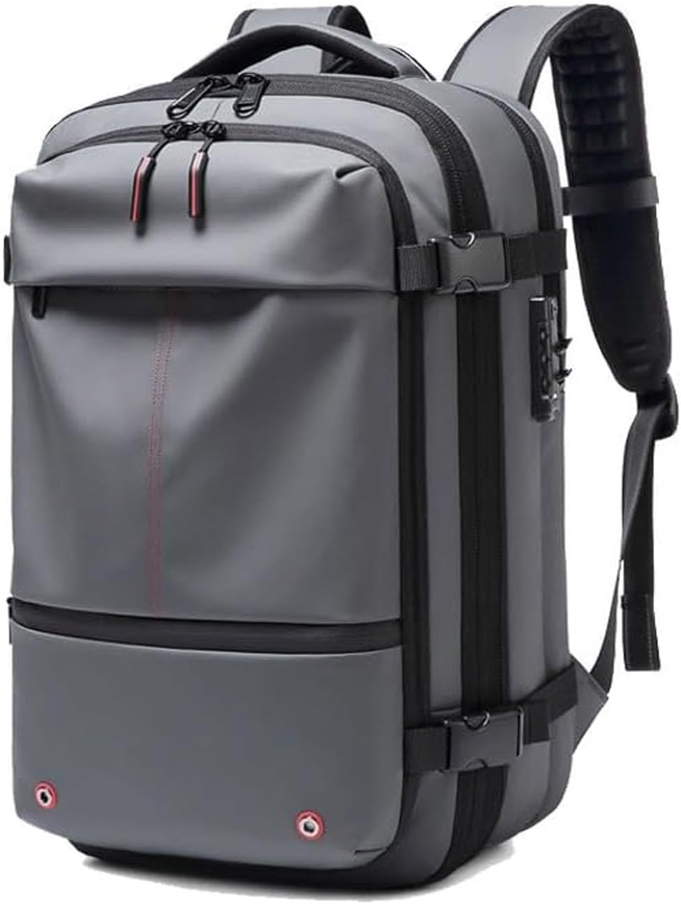 Expandable Compression Travel Backpack with Anti-Theft Lock & Wet Compartment