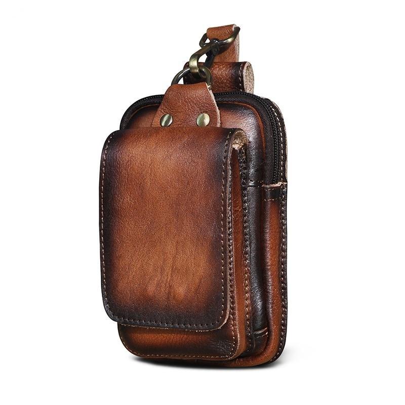 Genuine Leather Men’s Waist Pack