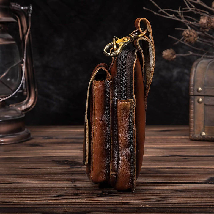 Genuine Leather Men’s Waist Pack
