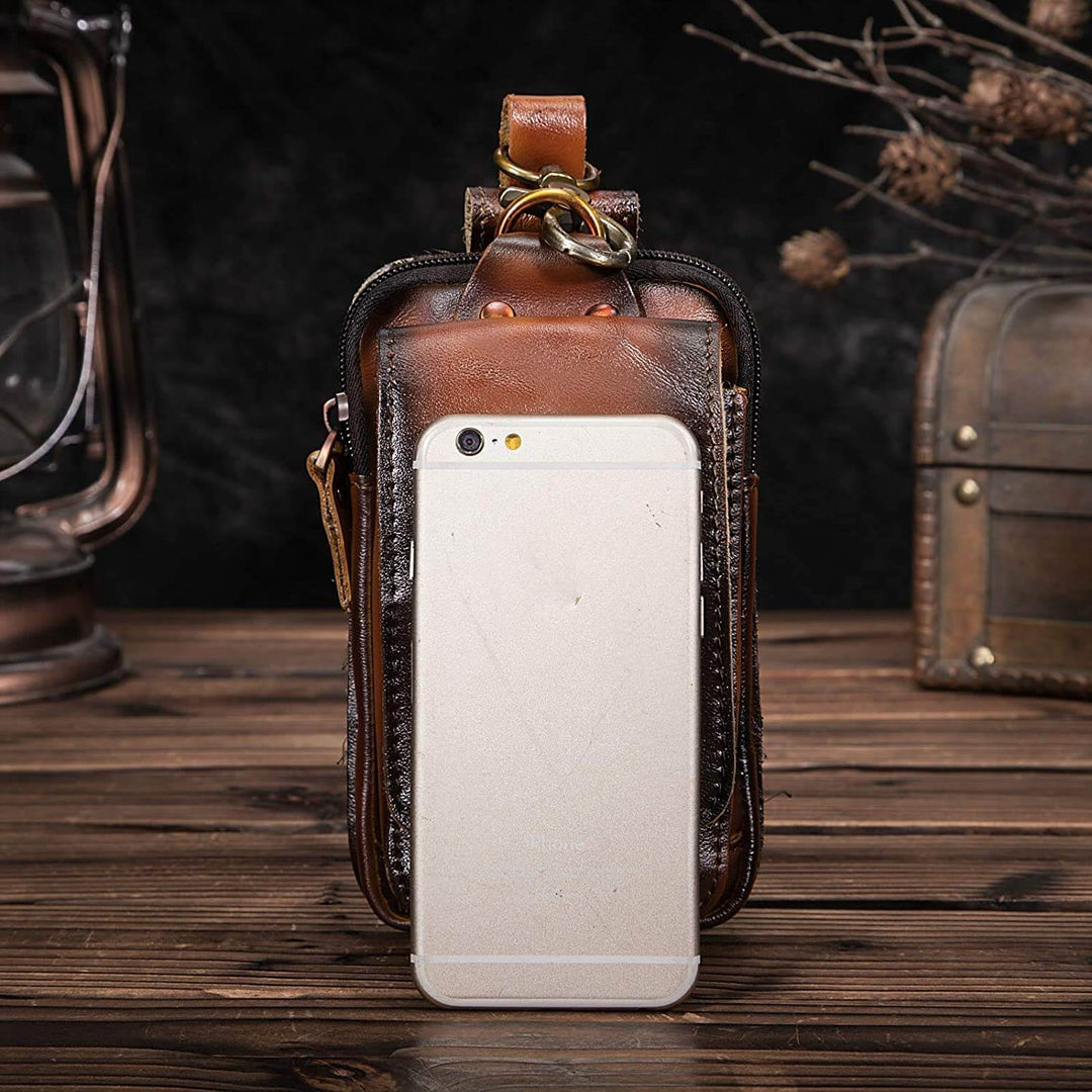 Genuine Leather Men’s Waist Pack
