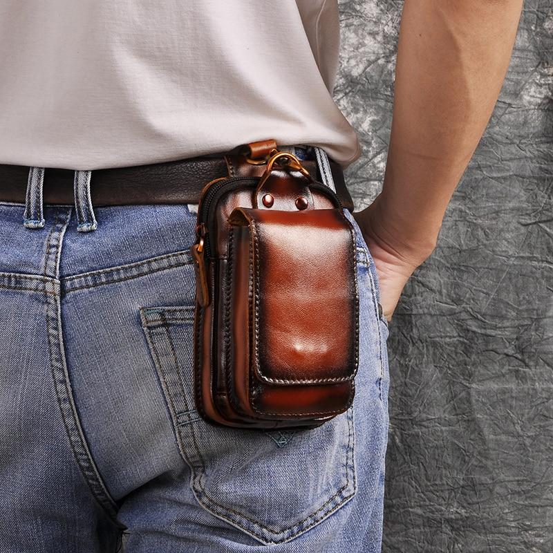 Genuine Leather Men’s Waist Pack