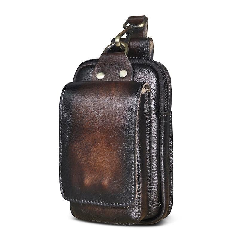 Genuine Leather Men’s Waist Pack