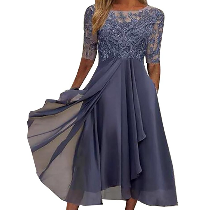 Elastic Summer Dress - Isabel-purple-S-Nora Luxe