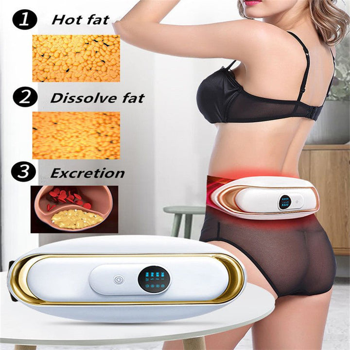 Electric Belly Fat Burner and Waist Massager - SlimBelt-White-Nora Luxe