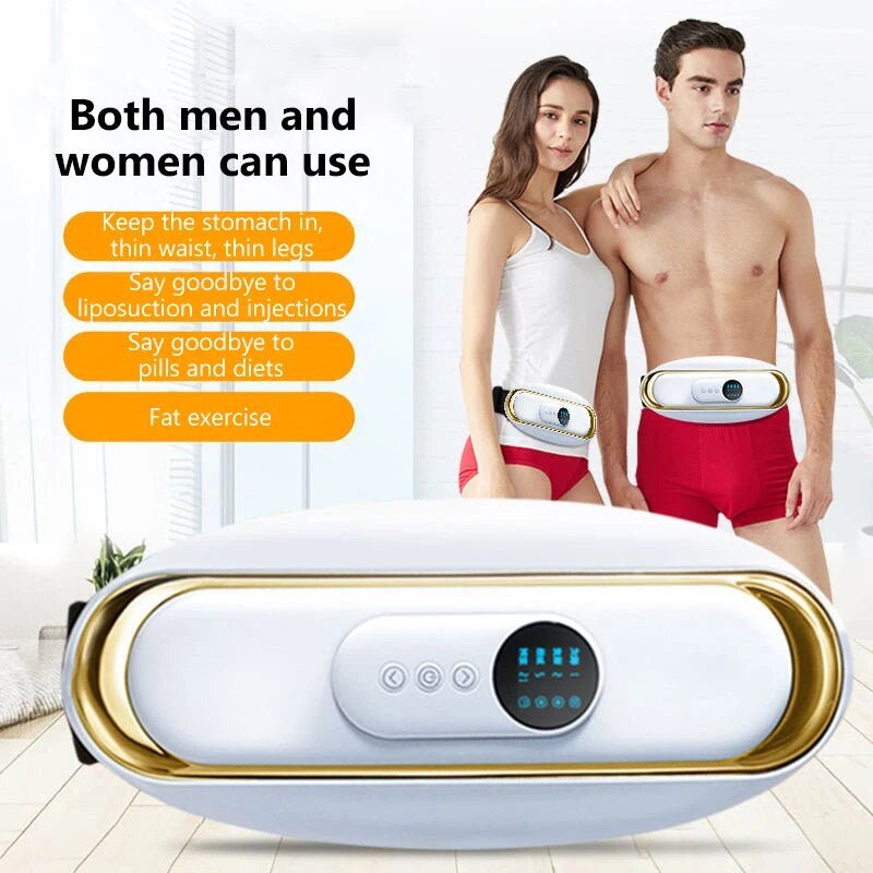 Electric Belly Fat Burner and Waist Massager - SlimBelt-White-Nora Luxe