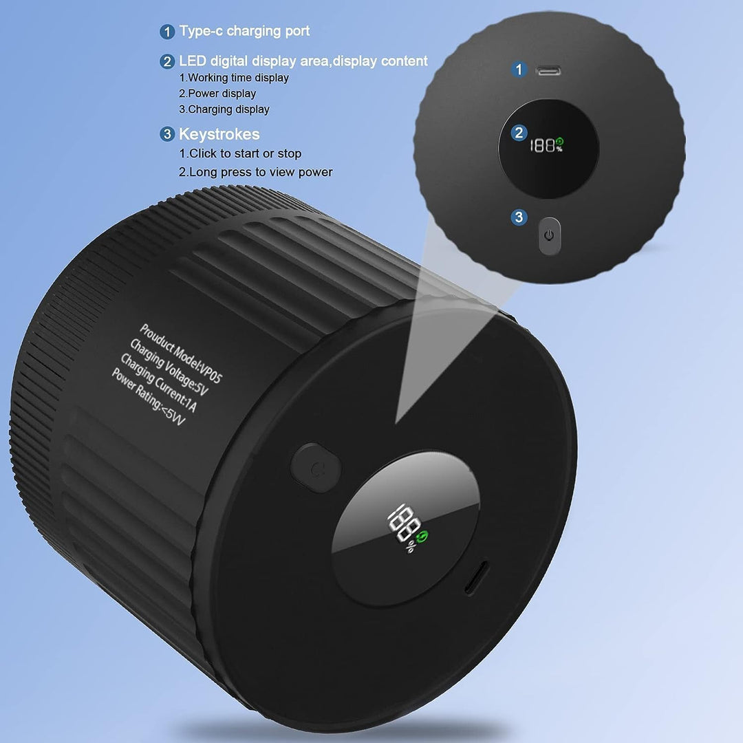 Electric Mason Jar Vacuum Sealer Kit - Keep Freshness Fast!-Black-Nora Luxe