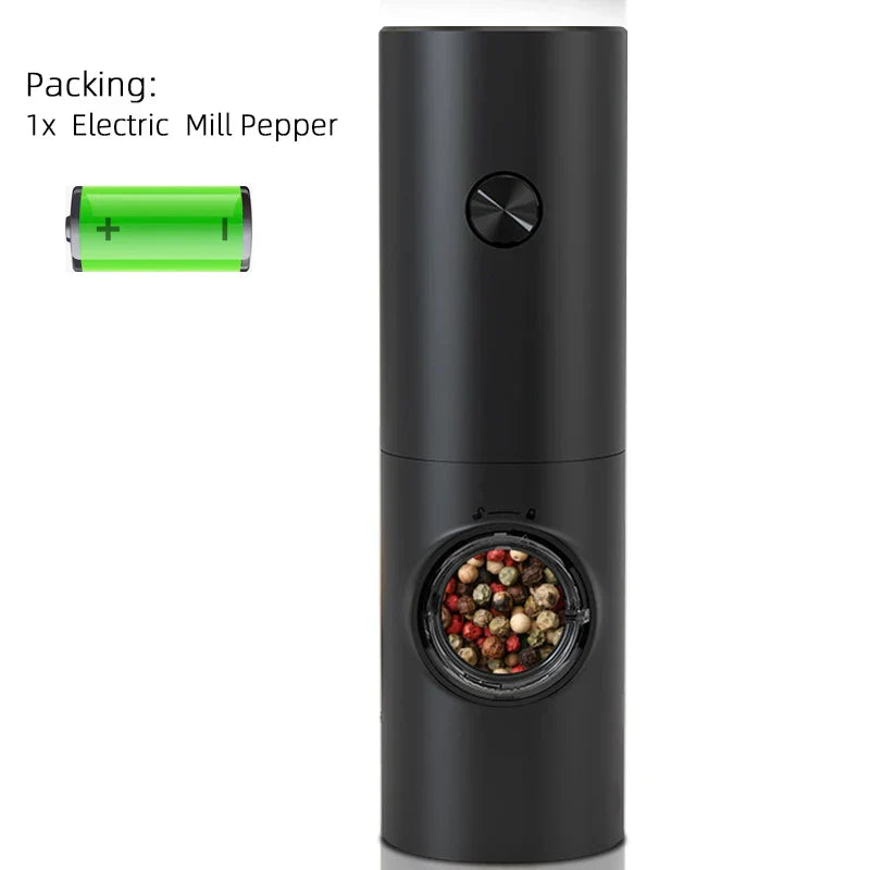Electric Pepper and Salt Mill Set - SpiceLite-Black without a base-Nora Luxe
