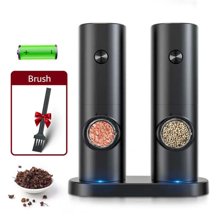 Electric Pepper and Salt Mill Set - SpiceLite-Black without a base-Nora Luxe