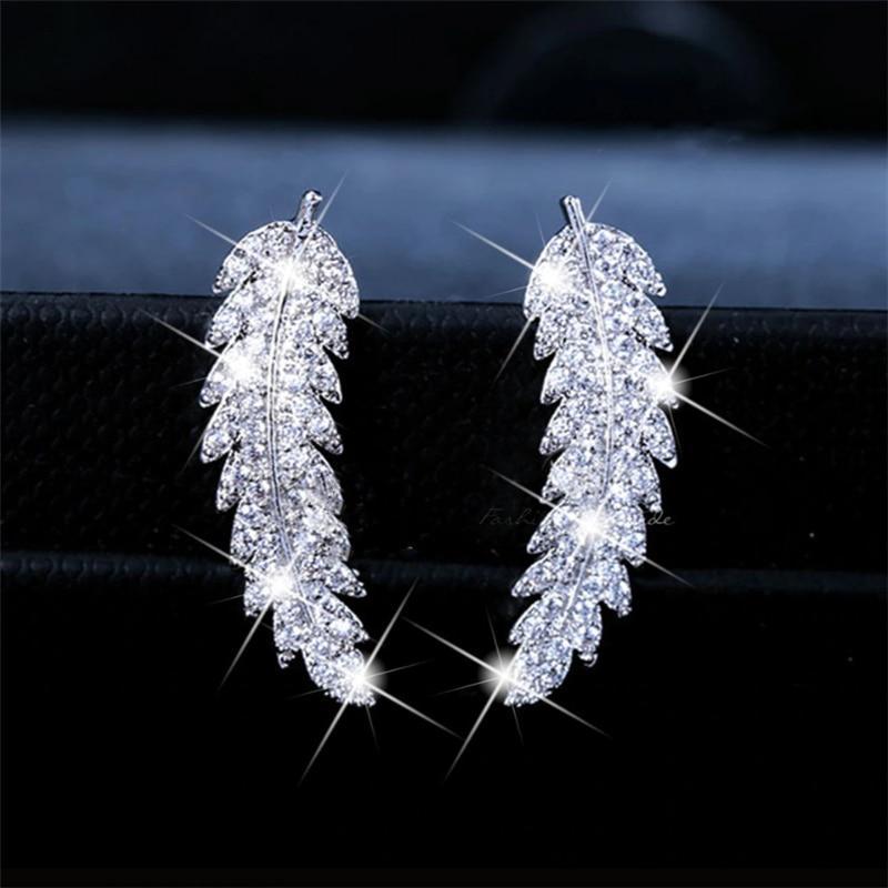 Elegant Angel Wing Earrings | Sterling Silver Dangle Jewellery-Gold-Nora Luxe