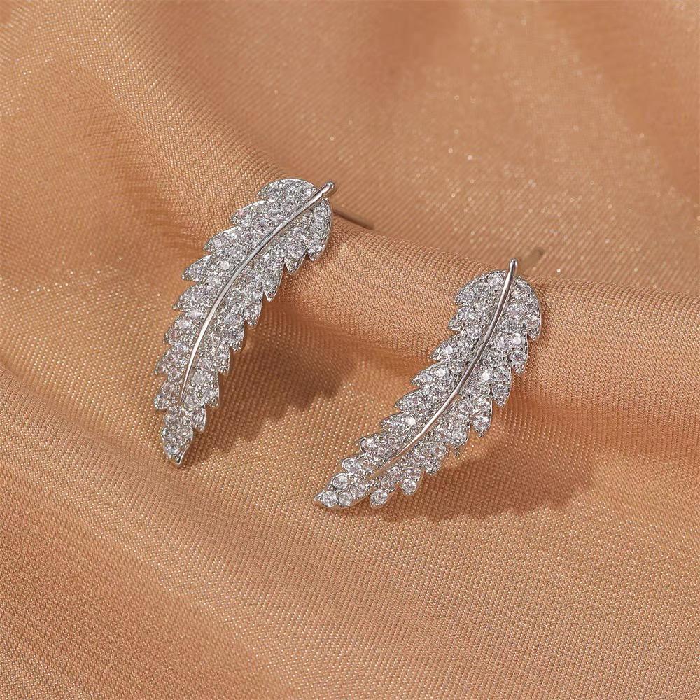 Elegant Angel Wing Earrings | Sterling Silver Dangle Jewellery-Silver-Nora Luxe