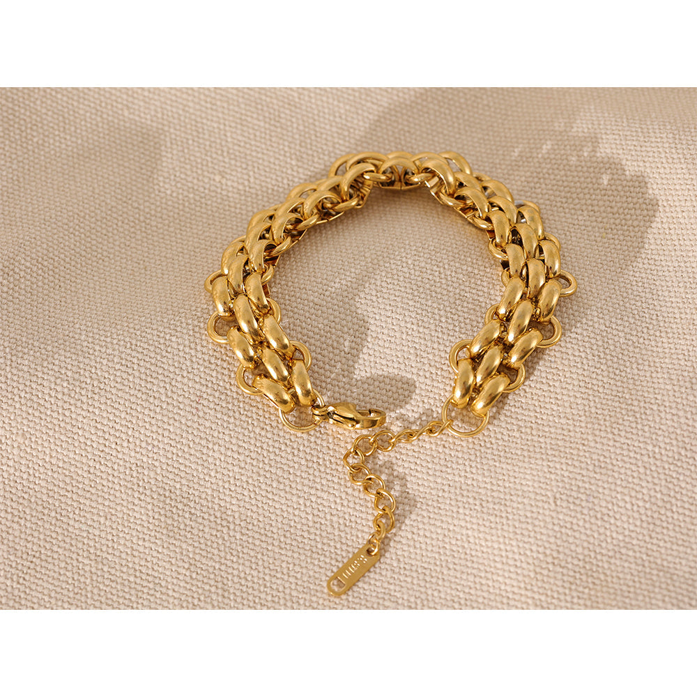 Elegant Charm Bracelet | Silver Plated | Perfect Gift-Gold-plated-Nora Luxe