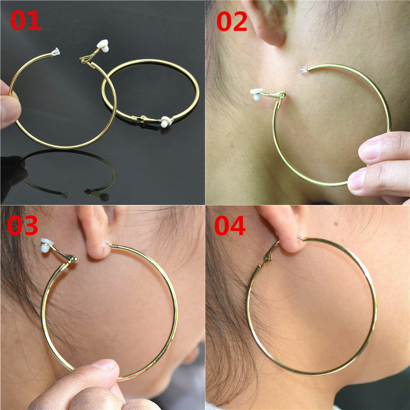Elegant Crystal Clip-On Earrings | Comfortable Non-Pierced Jewellery-Silver clip 3cm-Nora Luxe