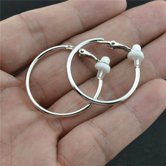 Elegant Crystal Clip-On Earrings | Comfortable Non-Pierced Jewellery-Silver clip 3cm-Nora Luxe
