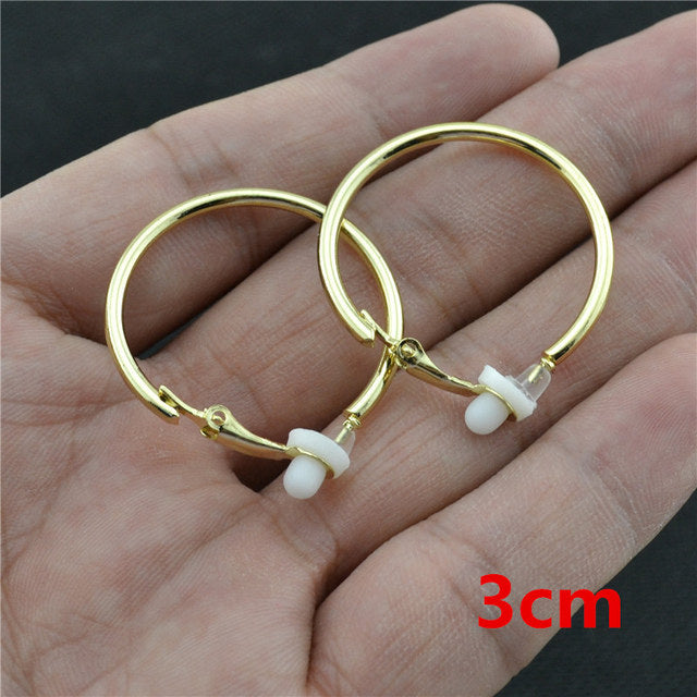 Elegant Crystal Clip-On Earrings | Comfortable Non-Pierced Jewellery-Silver clip 3cm-Nora Luxe