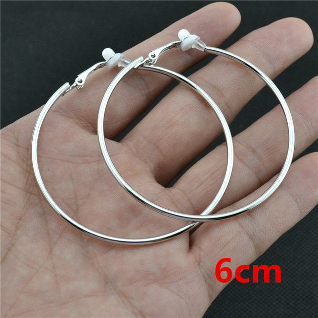Elegant Crystal Clip-On Earrings | Comfortable Non-Pierced Jewellery-Silver clip 3cm-Nora Luxe