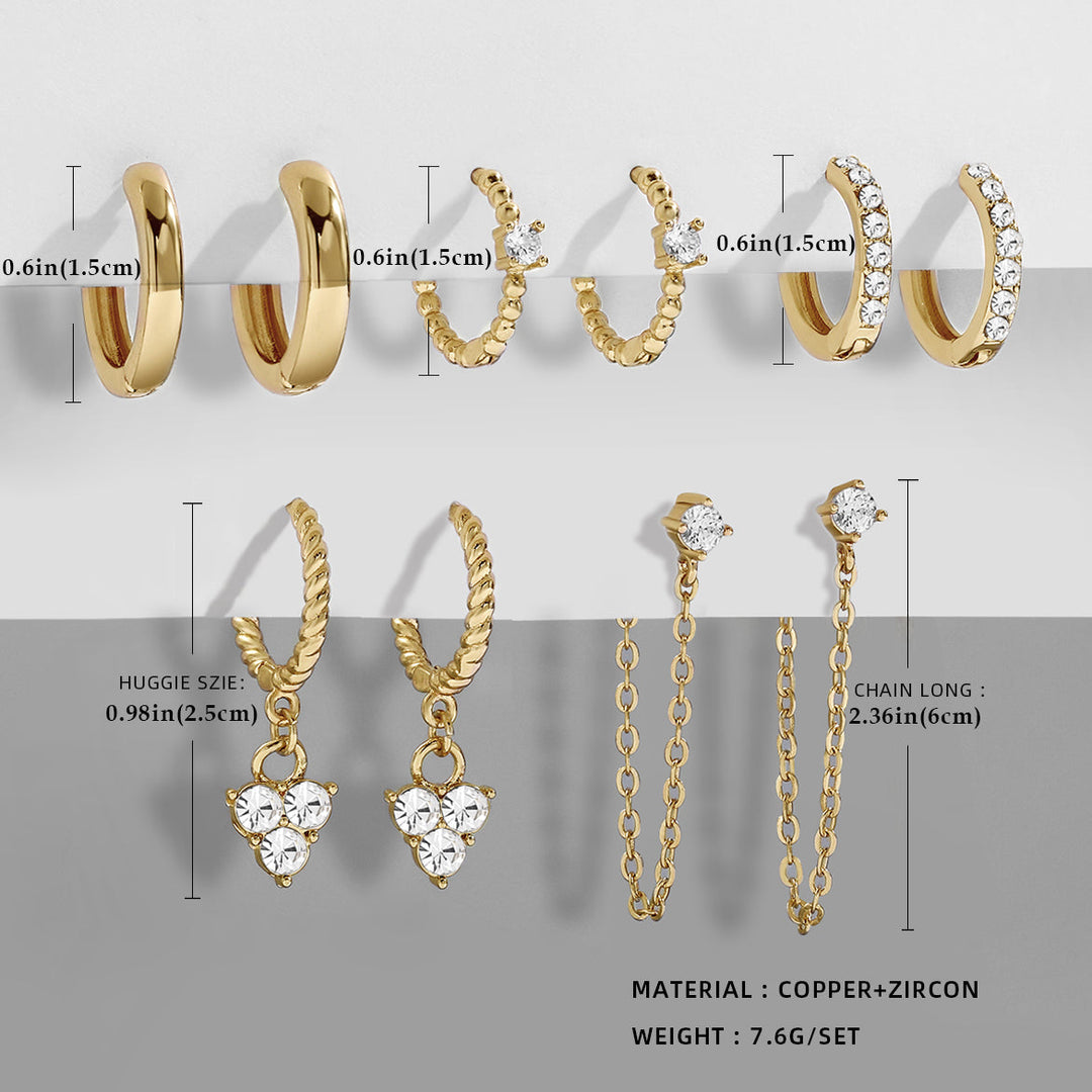 Elegant Dangle Earrings | Chic and Versatile Design-Gold crystal-Nora Luxe